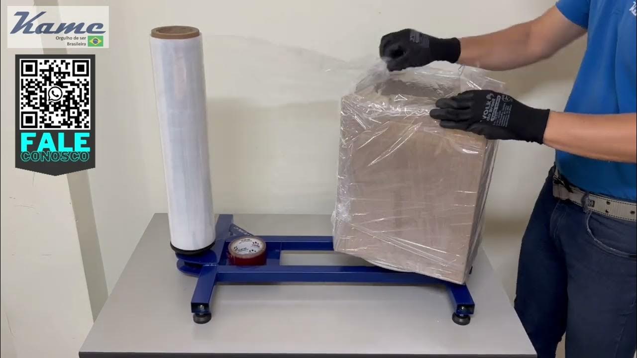 Stretch Film Dispenser Retractiladora manual YouTube