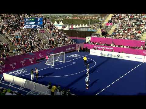 Football 5-a-side - BRA versus ARG - 2nd half - Men's Semifinal 2 - London 2012 Paralympic Games