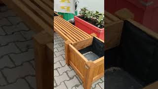 Saksılı Ahşap Bank