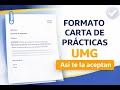 Formato de carta de prácticas UMG | Así debe ir correctamente