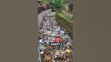 Garbage causes flash floods #flood #facts