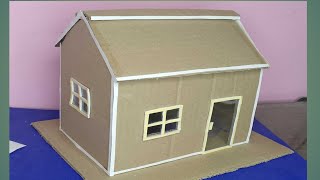 Cardboard house/how to make cardboard house/house kaise banaye/#House/miniature house