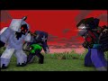 Entity 303 and dreadlord vs herobrine  minecraft fight animation