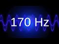 170 Hz Clean Pure Sine Wave TEST TONE Frequency