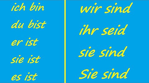 ♫ Sein Conjugation Song ♫ German Conjugation ♫ Das Lied der Konjugation von Sein ♫
