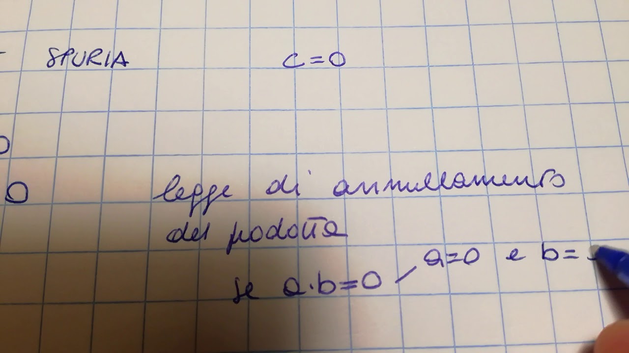 Equazioni secondo grado incomplete