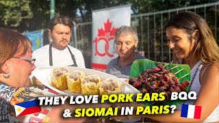French People love PIG EARS & SIOMAI in Paris ?! ( Food Festival Village of Gastronomy)
