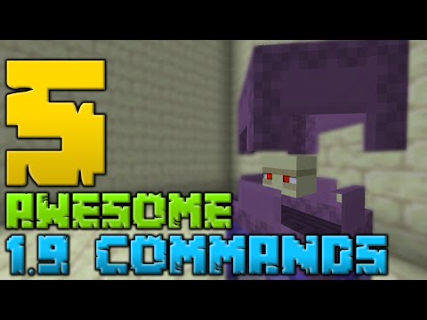 5 Awesome Minecraft 1.9 Commands