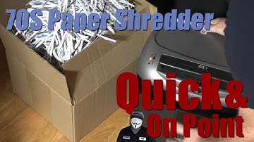 Fellowes 70S Paper Shredder Office Operation 1 Year Review Shred Credit Cards How To Use Powershred