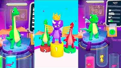 Dino Merge Run! - Gameplay Walkthrough (iOS,Android Gameplay) – Hit games