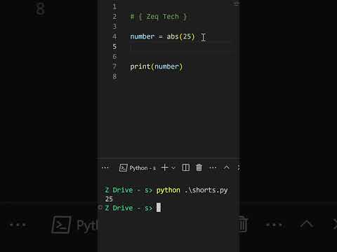 Python abs() function 😮😮😆😆