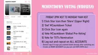 Tutorial on how to use WHOSFAN APP AND MWAVE (MCountdown) screenshot 2