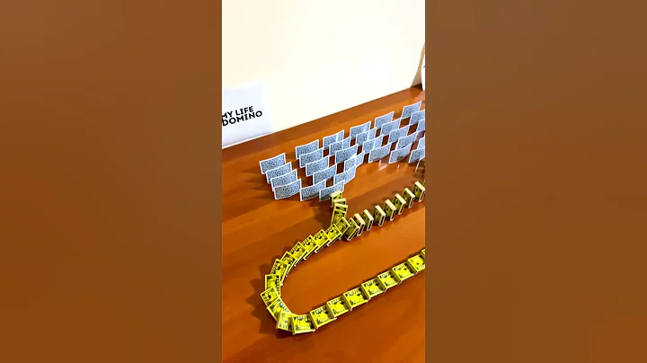 🎬🔥Domino effect from matches and cards 🔥 #dominoeffect #domino #dominos