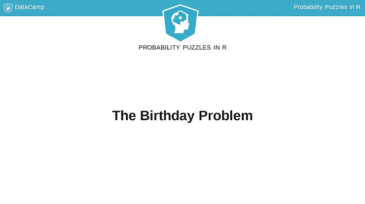 R Tutorial: The Birthday Problem