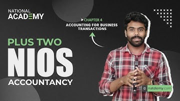 NIOS Plus Two: Accountancy Chapter 04 | natdemy #nios #accountancy #onlineclasses #education #online