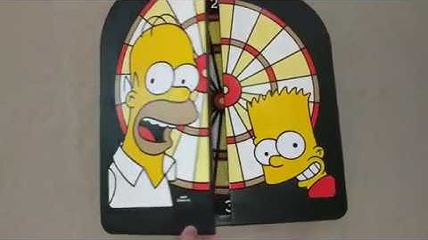 The Simpsons Electronic Dartboard (2003) - Setup and Gameplay