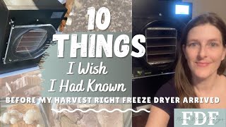 Harvest Right Freeze Dryer  10 Things I Wish I Had Known Freeze Dried Fridays (FDF)