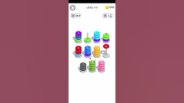 Color Hoop Stack Puzzle Level 110 Walkthrough Solution iOS/Android