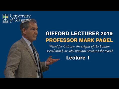 The Evolution of Language: From Speech to Culture | Gifford Lectures 2019 | Prof Mark Pagel | Pt 1