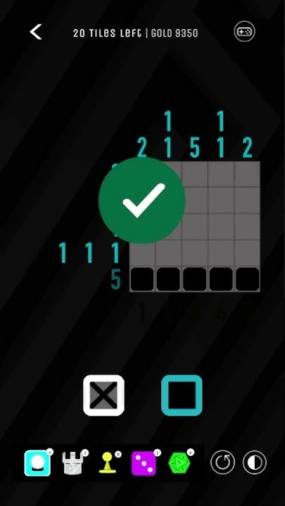 Nonogram Tip 5x5 | Start with the larger numbers - YouTube