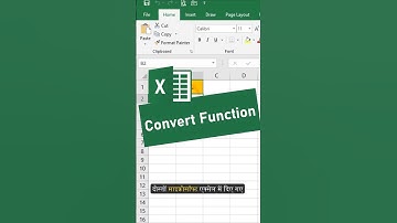 🖥️ Excel Convert Function 📏🔄 Convert Units Easily!