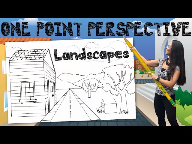 How to create a 1 point perspective 1980's inspired landscape