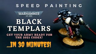 Speed Painting - Black Templars (In 30 Minutes!)