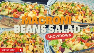 Fresh Macroni Beans Salad with yummy dressing |Fresh Salad must try.