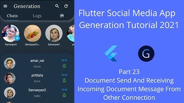Flutter Social Media Chat App Tutorial | Part 23 | Document Message Send And Receive