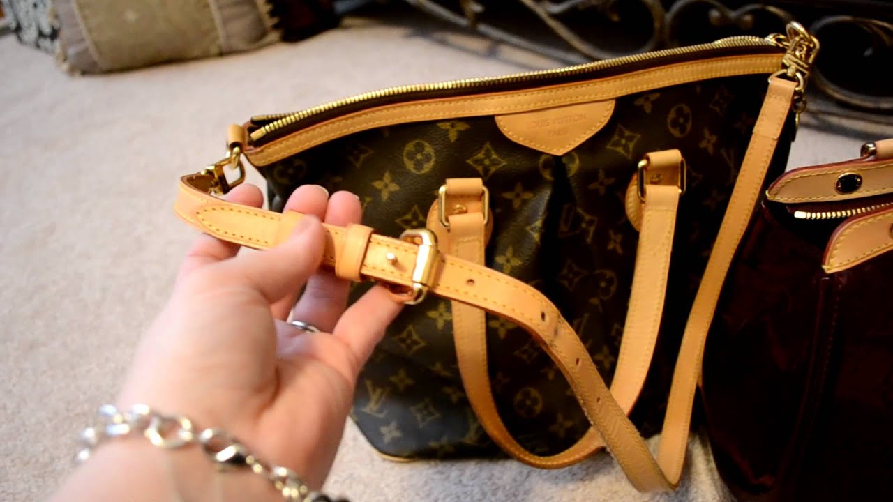 Viewer Request: Louis Vuitton Handbag Comparison Palermo PM vs. Vernis Brea MM - YouTube