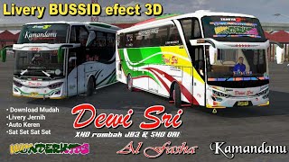 Livery BUSSID SHD ORI & XHD rombak JB3 terbaru || DEWI SRI Wonderkids, Al Fasha & Kamandanu screenshot 4