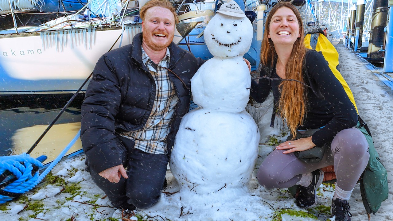 ⁣Winter in Australia's Coldest City on Our Sailboat