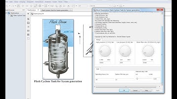 Flash Cyclone Evaporation Tank for Steam Generation | Matlab Simulink Model