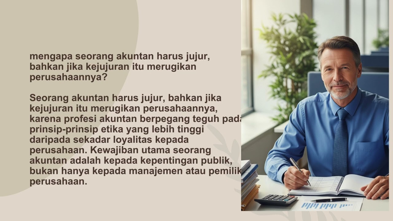BELAJAR ETIKA PROFESI DI BIDANG AKUNTANSI DAN KEUANGAN LEMBAGA