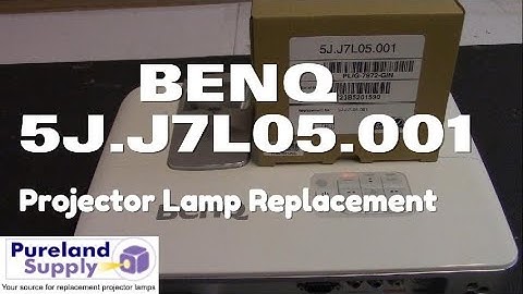 BenQ 5J.J7L05.001 Projector Lamp Replacement Instructions