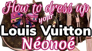 HOW TO DRESS UP YOUR LOUIS VUITTON NEONOE BAG | LV Neonoe Rose Poudre | splendid_lush