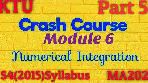 Crash Course on Module 6 MA202 PDTNM|KTU Maths|S4 2015 syllabus|BTech Mathematics Part 5