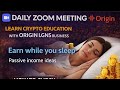 Crypto Portfolio Management with Origin Lgns I Live Zoom Meeting Crypto Education I ORIGIN LGNS