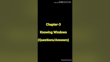 || Class-3rd || Chapter-3 Knowing Windows || Questions/Answers (1,2) || Lecture-24