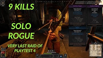 Last Raid of Dark and Darker playtest 4 - SOLO ROGUE