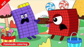 No No This Chocolate is From NB 1000 Numberblocks Fanmade Coloring Story