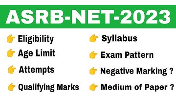 ASRB NET 2023 Application Form | ICAR NET 2023 | ASRB NET 2023 Notification |ASRB NET 2023 Syllabus