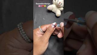 Easynailartdesign🌸🤎 #nailart #new #nails #nailartforbeginners #nailarttutorial #nailsbypooja #diy