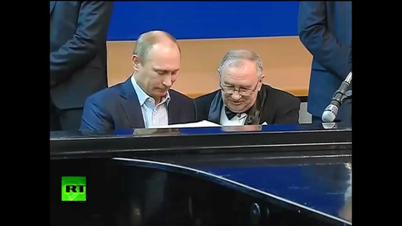 Vladimir Putin plays Oh! Little Rabbit-Αχ κουνελάκι - YouTube