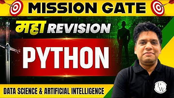 Python One Shot | Maha Revision | Data Science and Artificial Intelligence | GATE 2024 Preparation