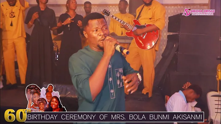 POPULAR MINISTREL, TOLUWANISING PERFORM AT THE 60TH BIRTHDAY CEREMONY OF MRS BOLA BUNMI AKISANMI.