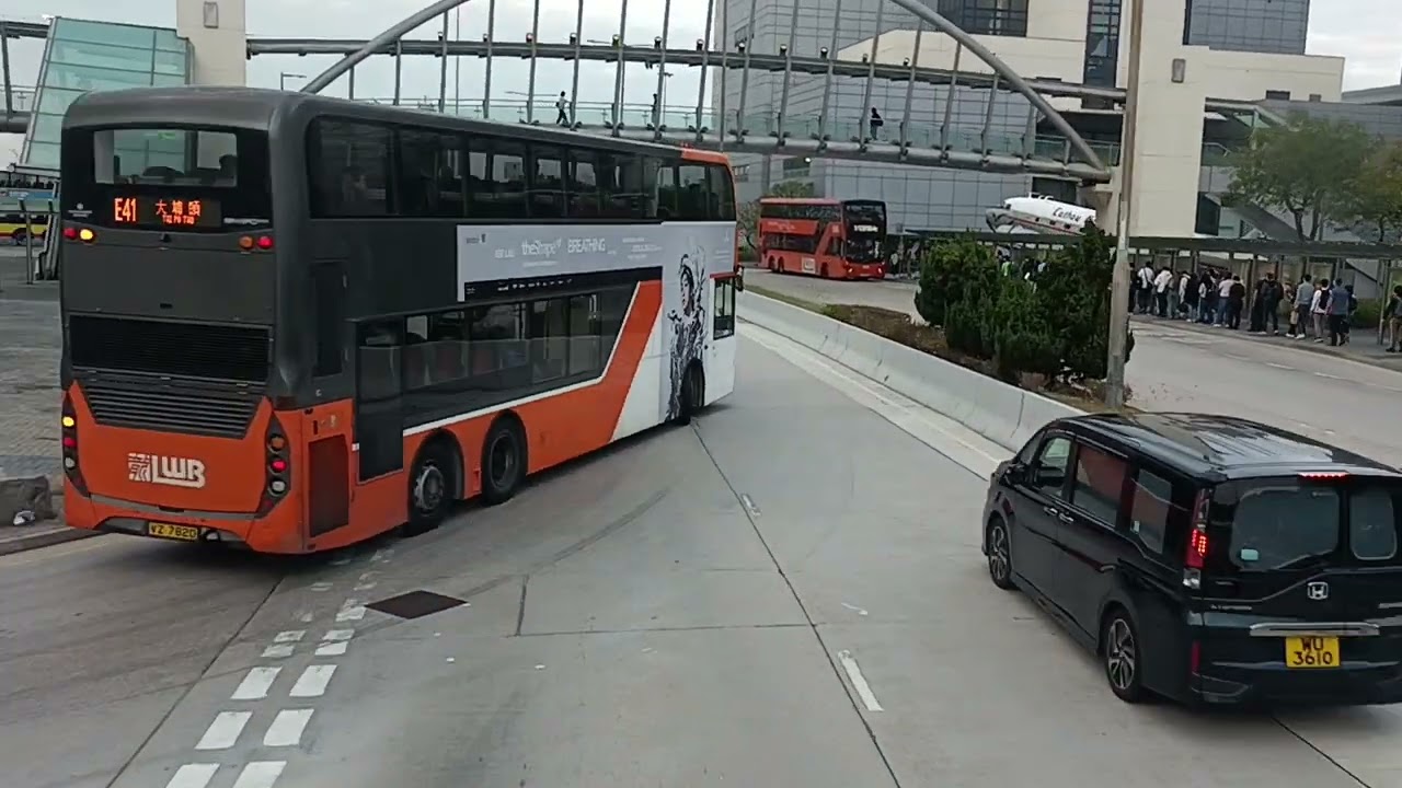 [Pre-spring Evening Expressway] CTB E22X bus ride from SKYCITY to Yau Tong Bus Terminus 