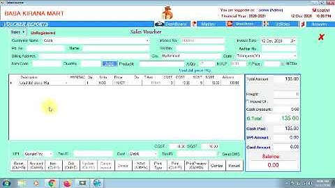 SmartBook POS  quick sale voucher