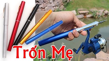 200k Bộ Cần Câu  Bút Trốn Mẹ Đi Câu | Cần Câu Máy Xịn - Fishing Rod