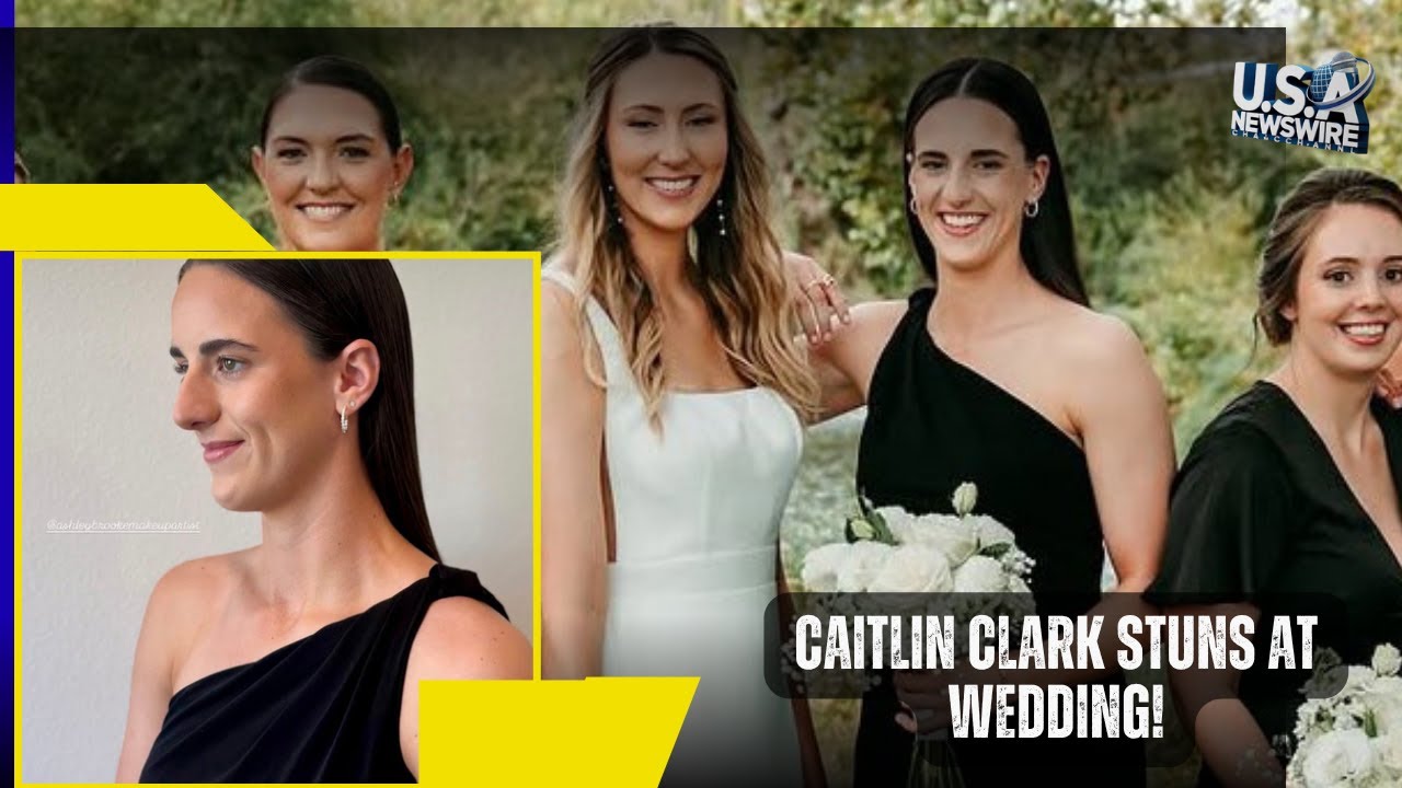caitlin clark stuns at wedding appearance viral photos fans love - YouTube